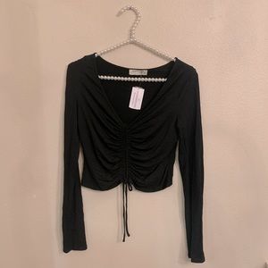 Black crop top